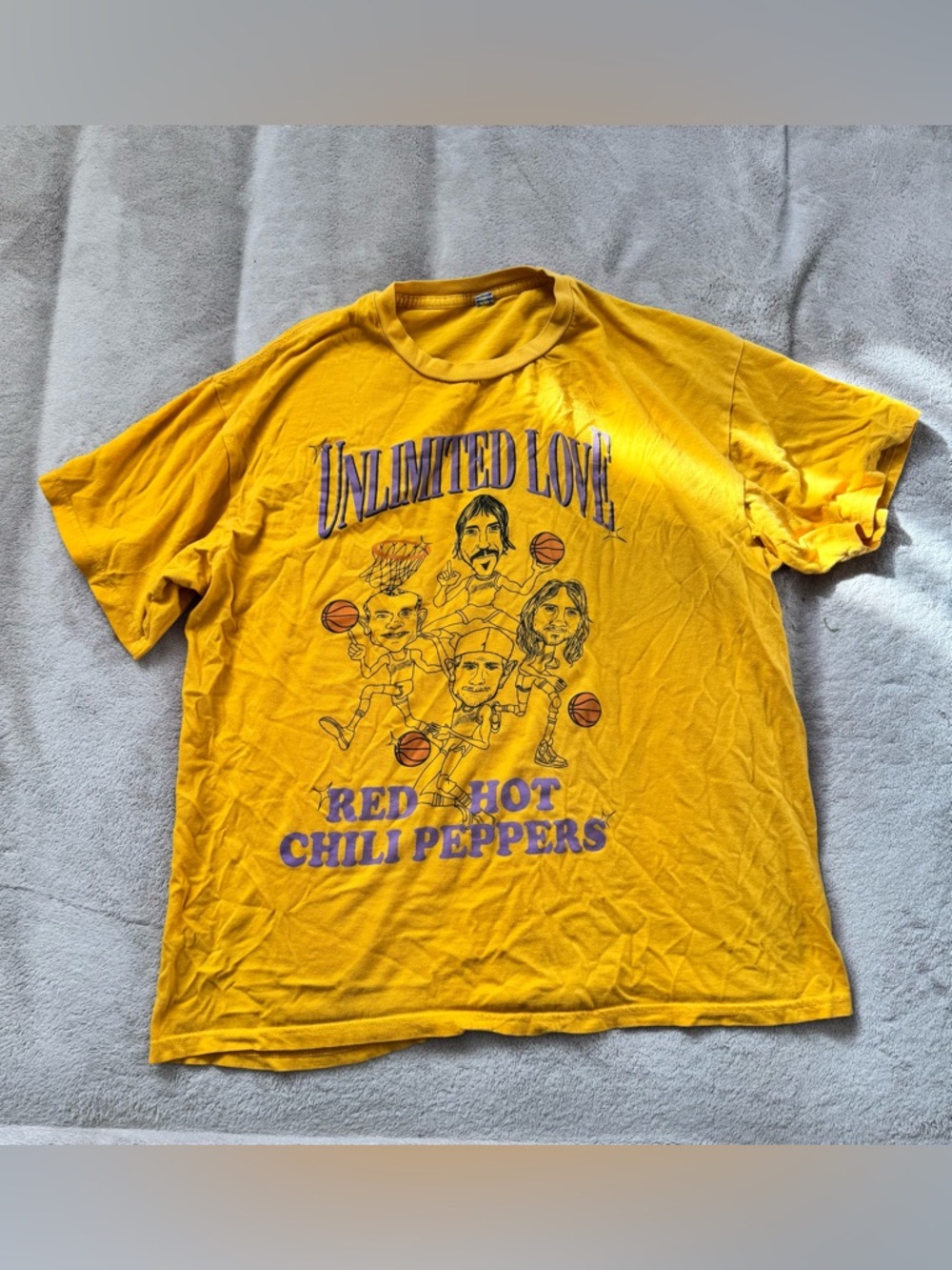 Red Hot Chili Peppers 'Unlimited Love' Graphic Tee - Yellow